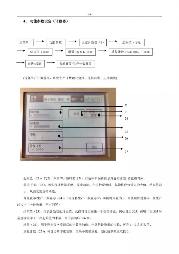 萊賓格噴碼機簡易操作手冊